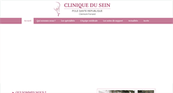 Desktop Screenshot of clinique-du-sein.fr