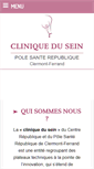 Mobile Screenshot of clinique-du-sein.fr